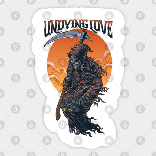 Undying Love Sticker by Unboxed Mind of J.A.Y LLC 